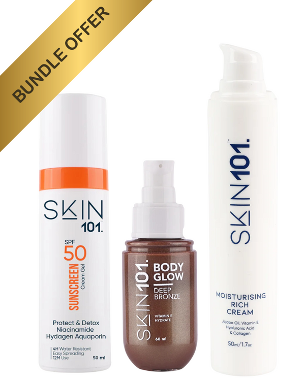 Sunscreen + Body Glow + Moisturizer Bundle